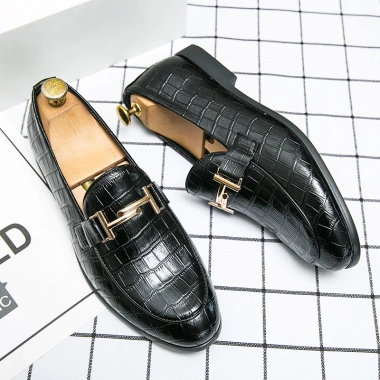 Nam Họa Tiết Đá Loafers Khóa Da Penny Slip-on Công Sở Giày Thoải Mái 567.000₫