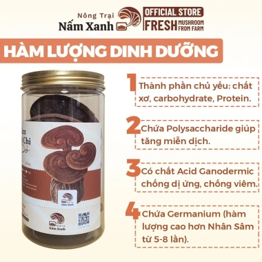 Nấm Linh Chi Đỏ 250gr Nguyên Tai (Còn Bào Tử) - Tốt cho sức khỏe 400.000₫ Nông Trại Xanh 3