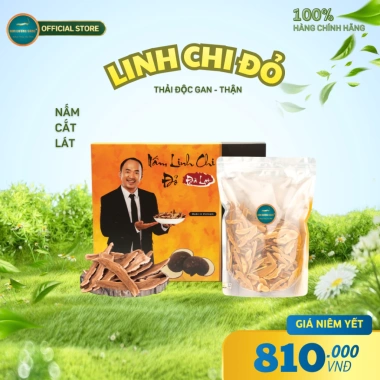 Nấm Linh Chi Đỏ Đà Lạt Kim Cương Vàng 250g – Giải Độc Gan, Giảm Mệt Mỏi, Cải Thiện Sức Khỏe – Giá Khuyến Mãi 810.000 VND