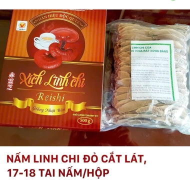 Nấm Linh Chi Đỏ Nhật 500g - Xích Linh Chi Thượng Hạng, Hoạt Chất Cao, Hộp Cao Cấp - Giá ưu đãi 179.000 VND