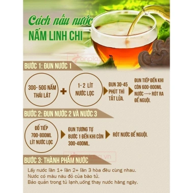 Nấm Linh Chi Hàn Quốc 1Kg Giá Sốc 599k, Giảm Đến 730k, Tăng Cường Sức Khỏe