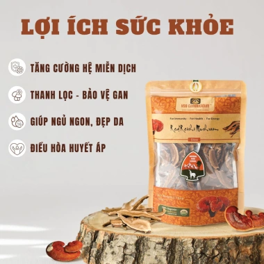 Nấm Linh Chi Khô Ganolucidum - Tăng Miễn Dịch, Giảm Stress, Ngủ Ngon, Giá 191k 2