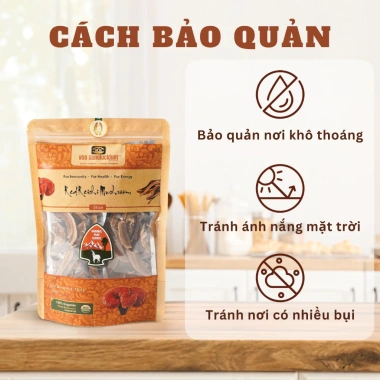 Nấm Linh Chi Khô Ganolucidum - Tăng Miễn Dịch, Giảm Stress, Ngủ Ngon, Giá 191k 6