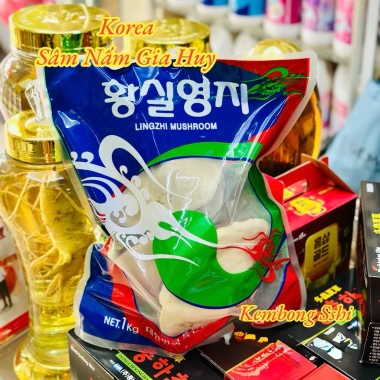 Nấm Linh Chi Vàng Hàn Quốc 1KG Túi Xanh - Giá Ưu Đãi 579k, Tăng Cường Sức Khỏe