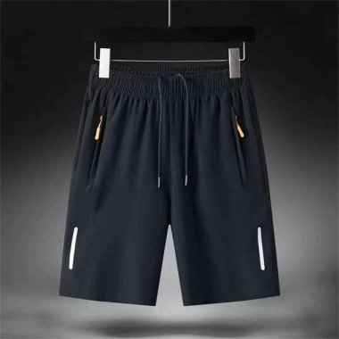 Nam Mùa Hè Ice Silk Quần Short Mỏng Chạy Bộ Khô Dây Kéo Rời Thể Thao Giá 91.259
