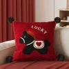 Năm Ngựa Trang Trí Lễ Hội - Đệm Vuông Sofa Mềm Thắt Lưng, Vỏ Gối Tháo Rời Chống Bẩn 7