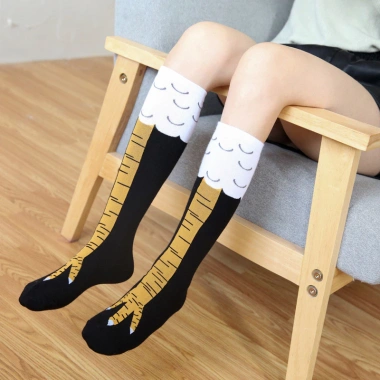 Nam Nữ 3D Gà - Tất Cosplay Đùi Cao Cotton Mỏng Ngón Chân, Giá Giảm 31.109₫