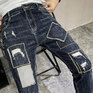 Nam Rách – Miếng Dán Quần Jean Châu Âu Phong Cách Mới 2.025 Skinny Ôm Hợp – 302.503₫