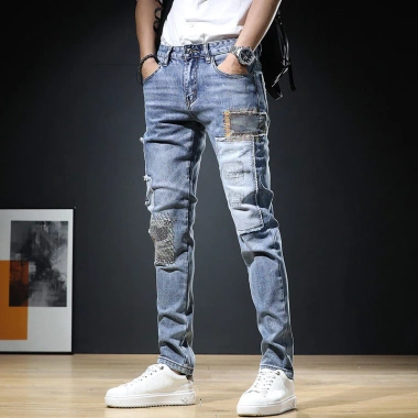 Nam Rách – Miếng Dán Quần Jean Châu Âu Phong Cách Mới 2.025 Skinny Ôm Hợp – 302.503₫