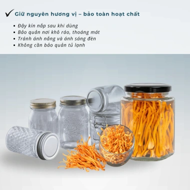 Nấm Sấy Thăng Hoa Đông Trùng Hạ Thảo CAO CẤP 10G-15G - CERES Cordyceps Việt Nam 4