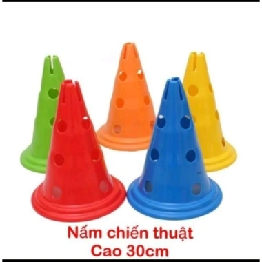 Nấm Tập Chiến Thuật Bóng Đá 30cm - Chóp Vận Động Có Lỗ, Giá Ưu Đãi 14.000đ