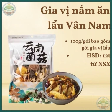 Nấm Vân Nam Cao Cấp 100g - Gia Vị Dinh Dưỡng Gia Đình, Mỹ vị Trung Hoa, Nấm Xanh 45.000đ