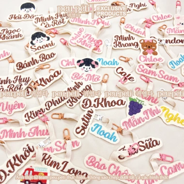 Name tag thêu tên sticker tránh thất lạc treo Balo, túi xách, móc khoá 48.000₫