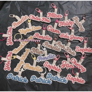 Nametag thêu tên cá nhân cho bé - Treo balo, túi xách, bền, giảm giá 46.000 VND
