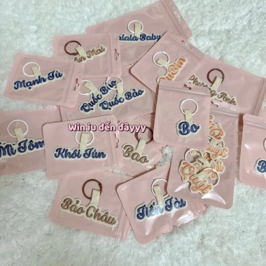 Nametag thêu tên cá nhân cho bé - Treo balo, túi xách, bền, giảm giá 46.000 VND