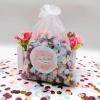 NAMSHEVA 3 Túi Giấy Confetti Màu Sắc Tròn Pop - Túi Lưới, Khăn Giấy Trang Trí Đám Cưới 4