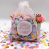NAMSHEVA 3 Túi Giấy Confetti Màu Sắc Tròn Pop - Túi Lưới, Khăn Giấy Trang Trí Đám Cưới 6