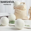 NAMSHEVA 6 quả bóng giặt gia đình 6-8cm - Tái sử dụng, tăng tốc, làm mềm, giảm tĩnh điện, giảm giá 137.500₫