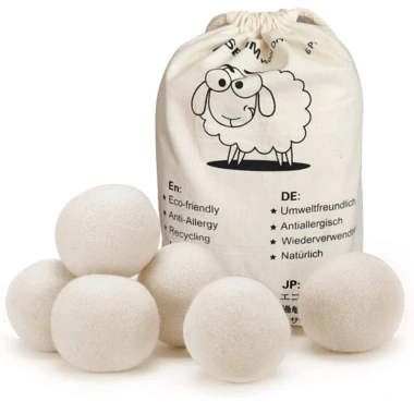 NAMSHEVA 6 quả bóng giặt gia đình 6-8cm - Tái sử dụng, tăng tốc, làm mềm, giảm tĩnh điện, giảm giá 137.500₫ 7