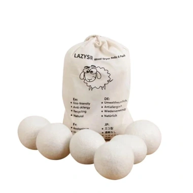 NAMSHEVA 6 quả bóng giặt gia đình 6-8cm - Tái sử dụng, tăng tốc, làm mềm, giảm tĩnh điện, giảm giá 137.500₫ 10