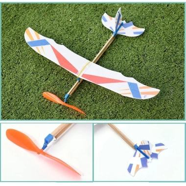 NAMSHEVA Bay Glider - Đàn Hồi DIY Máy Bay Ném Tay, Khoa Học Trẻ Em, 41.470 VND