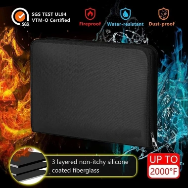 NAMSHEVA Bìa Hồ Sơ Đan 13 Túi Chống Cháy, Khóa Kéo - Nhãn - An Toàn Di Động Giá 300.132 VND 5