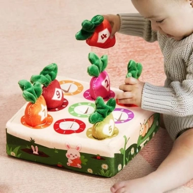NAMSHEVA Bộ Đồ Chơi Giáo Dục Montessori Tấm Nhăn Màu Sắc, Khăn Giấy Cà Rốt Sang Trọng - Quà Tặng Bé Giá 97.350 VND