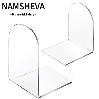 Namsheva Bookends Hộp Đựng Sách Đa Năng Acrylic Trong Suốt – Chống Trượt, Nút Chặn Sách – Giá Ưu Đãi 54.890₫
