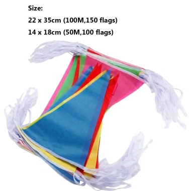NAMSHEVA Cờ tam giác 100m Trang trí lễ hội và cờ dự tiệc Giá ưu đãi 53.020 VND chất liệu bền màu sắc rực rỡ