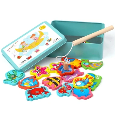 NAMSHEVA Đồ chơi câu cá từ tính Montessori - Thú vị nhiều màu, gỗ tương tác, giáo dục phát triển - 75.790₫ 4 NAMSHEVA Đồ chơi câu cá từ tính Montessori - Thú vị nhiều màu, gỗ tương tác, giáo dục phát triển - 75.790₫ 4
