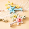 NAMSHEVA Đồ chơi mọc răng silicone mềm, bánh xe rung cho bé 0-12 tháng 2