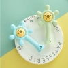 NAMSHEVA Đồ chơi mọc răng silicone mềm, bánh xe rung cho bé 0-12 tháng 6