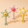 NAMSHEVA Đồ chơi mọc răng silicone mềm, bánh xe rung cho bé 0-12 tháng 8
