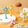 NAMSHEVA Đồ chơi mọc răng silicone mềm, bánh xe rung cho bé 0-12 tháng 9
