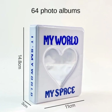 Namsheva Giá Đỡ Ảnh PVC 64 Túi Mini Album Trái Tim Rỗng, Giá Ưu Đãi 51.516₫