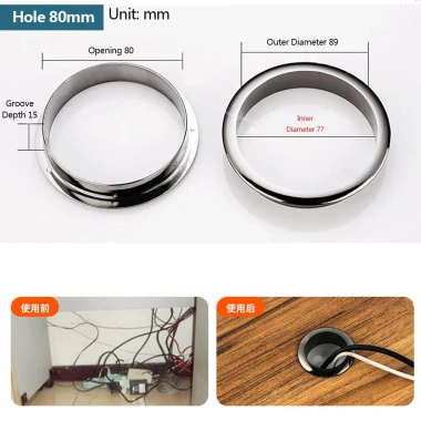 NAMSHEVA Grommet Kẹp Cáp Tròn Văn Phòng - Khóa Tidy Dòng Hộp, Giá Ưu Đãi 34.760₫