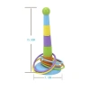 NAMSHEVA Hoop Toss Bộ trò chơi cổ điển giáo dục trí thông minh, nhẫn xếp chồng cho trẻ em Giá 32.340 VND 2