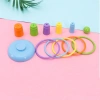 NAMSHEVA Hoop Toss Bộ trò chơi cổ điển giáo dục trí thông minh, nhẫn xếp chồng cho trẻ em Giá 32.340 VND 6