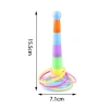 NAMSHEVA Hoop Toss Bộ trò chơi cổ điển giáo dục trí thông minh, nhẫn xếp chồng cho trẻ em Giá 32.340 VND 9