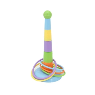 NAMSHEVA Hoop Toss Bộ trò chơi cổ điển giáo dục trí thông minh, nhẫn xếp chồng cho trẻ em Giá 32.340 VND 10