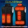 NAMSHEVA Khoác Sưởi Ấm Thông Minh USB 9 Vùng, Cỡ Lớn S-4XL, Sưởi Nhanh Mùa Đông