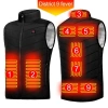 NAMSHEVA Khoác Sưởi Ấm Thông Minh USB 9 Vùng, Cỡ Lớn S-4XL, Sưởi Nhanh Mùa Đông 8