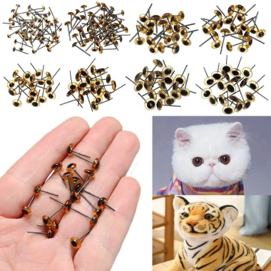 NAMSHEVA Mắt Thủy Tinh Trong Suốt 20/50 Chiếc - Quà Tặng Giáng Sinh Nhựa Sang Trọng Đồ Chơi Động Vật Con Rối 43.230₫ 6