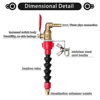 Namsheva Máy Mài Góc 135mm - Phun Nước, Làm Mát, Chống Bụi, Cắt Gạch Đá Cẩm Thạch 8