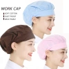 NAMSHEVA Mũ bọc tóc Cotton chống bụi, băng đô làm việc cho đầu bếp, phục vụ thực phẩm 7
