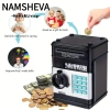 Namsheva Ngân hàng heo đất nhựa 6 màu, đựng tiền, mã mật khẩu, máy ATM trẻ em