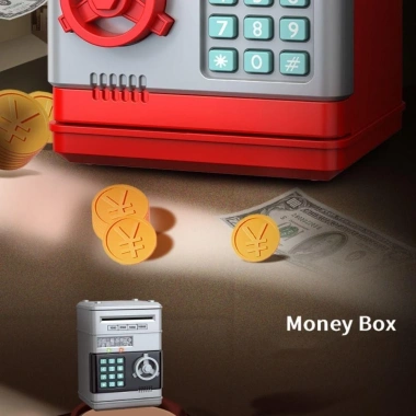 Namsheva Ngân hàng heo đất nhựa 6 màu, đựng tiền, mã mật khẩu, máy ATM trẻ em 3