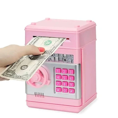 Namsheva Ngân hàng heo đất nhựa 6 màu, đựng tiền, mã mật khẩu, máy ATM trẻ em 7