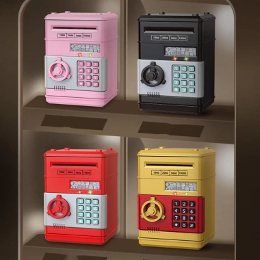 Namsheva Ngân hàng heo đất nhựa 6 màu, đựng tiền, mã mật khẩu, máy ATM trẻ em 9
