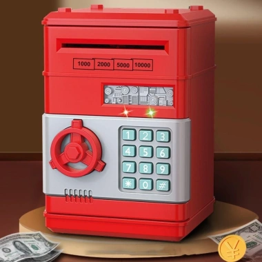 Namsheva Ngân hàng heo đất nhựa 6 màu, đựng tiền, mã mật khẩu, máy ATM trẻ em 10